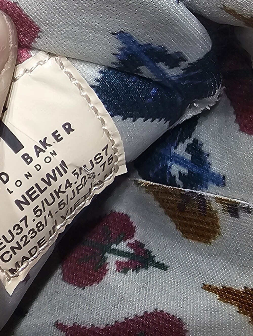 TED BAKER Espadrilles / Sneakers en Daim Gris à Logo - Picture 8 of 9